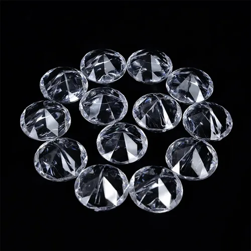 Vista 7 de 24 tarjeteros acrílicos con diamantes para bodas y eventos Acabado cristalino, diseño de base estable, material transparente, estructura ligera