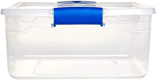 Vista 8 de HOMZ Caja de almacenamiento transparente de 15.5 cuartos de galón (paquete de 4)