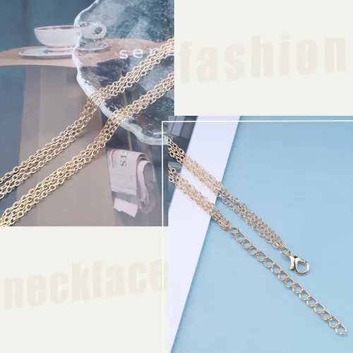 Vista 4 de Collar de gargantilla con estrella de Bohemia, collar de cristal Lariat, collar de diamantes de oro en capas, collar vintage con diamantes
