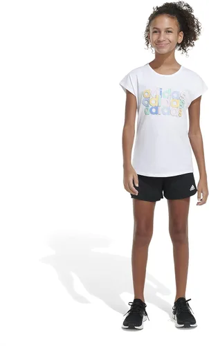 Vista 3 de adidas Camiseta de manga casquillo con logotipo novedoso