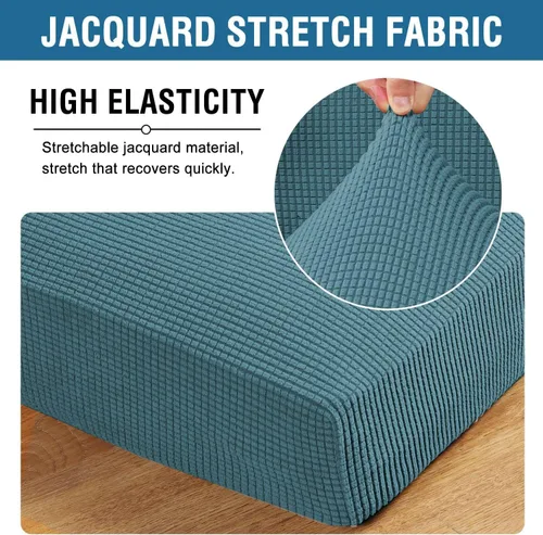 Vista 93 de H.VERSAILTEX Fundas de Cojín de Asiento Individuales Super Elásticas Fundas de Sofá Fundas de Cojín de Sofá Fundas Deslizables Juegos Tela de Sarga