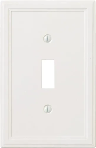 Vista 31 de Cubiertas de interruptor de luz, placas aisladas de pared de palanca única para enchufes eléctricos, placas de interruptor único de 1 banda
