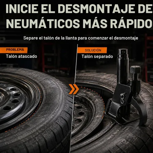 Vista 8 de Herramienta para romper cuentas de neumáticos para ATV, UTV Negro