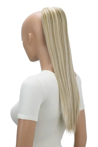 Vista 20 de CAISHA Extensión de cola de caballo de 22" con cordón voluminoso Straigtht negro-marrón PH503
