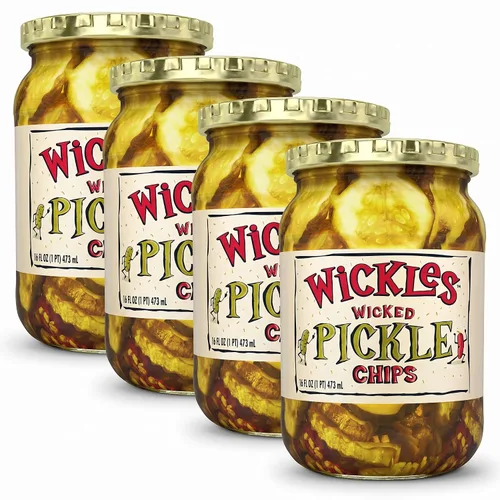 Vista 2 de Wickles Wicked Sandwich Chips, 16 onzas (paquete de 2)