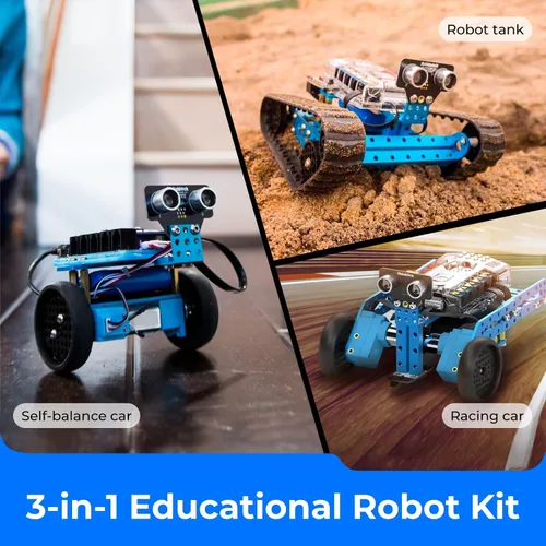 Vista 9 de Set de robot educativo transformable mBot Ranger STEM de Makeblock, de bricolaje, kit de robot 3 en 1, Arduino, aprendizaje de código Scratch 2.0