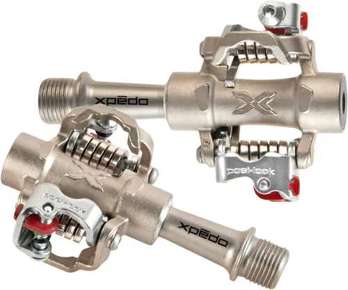 Vista 4 de Xpedo M-Force 8 TI Clipless/ MTB-Pedal Dual-sided entry, adjustable release tension, triple sealed bearings, compatible with Shimano SPD cleats