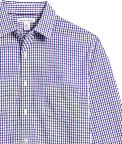 Vista 5 de Tienda Essentials Camisa de popelina para hombre, informal, de manga larga, con ajuste regular
