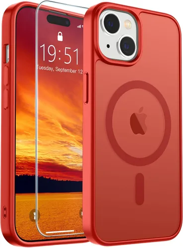 Vista 170 de SUPFINE Funda magnética para iPhone SE 2022 (3ª)/2020 (2ª), iPhone 8 (compatible con MagSafe) (protección contra caídas de grado militar), funda