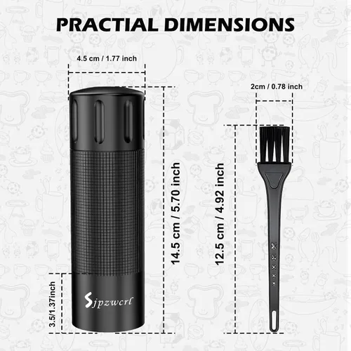 Vista 9 de Molinillo de pimienta profesional manual – Molinillo de pimienta de aluminio resistente, molinillo de especias de aluminio con grosor ajustable