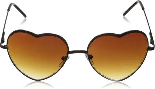Vista 2 de A.J. Morgan Gafas de sol redondas con corazón de cristal para mujer