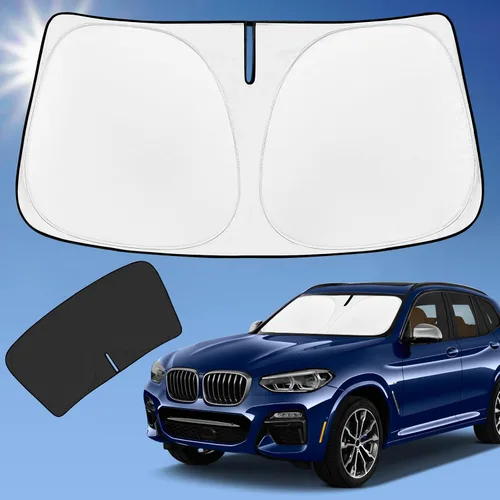 Vista 28 de Parasol de 4 capas para parabrisas, ajuste personalizado, tela 240T