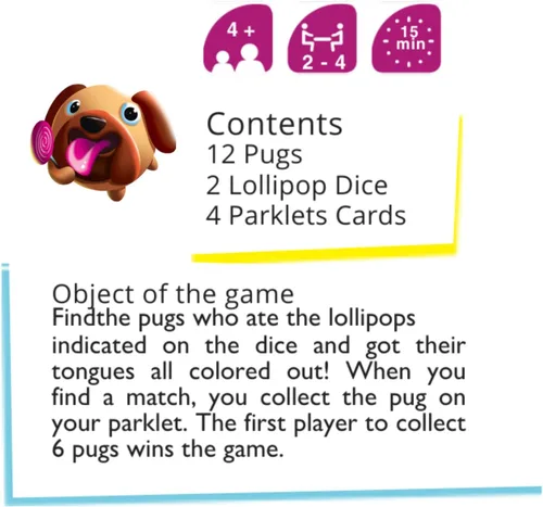 Vista 6 de ¡Lenguas fuera! El juego preescolar y para niños blandito, exprimible - Divertido juego educativo de memoria y coordinación para perritos por Blue