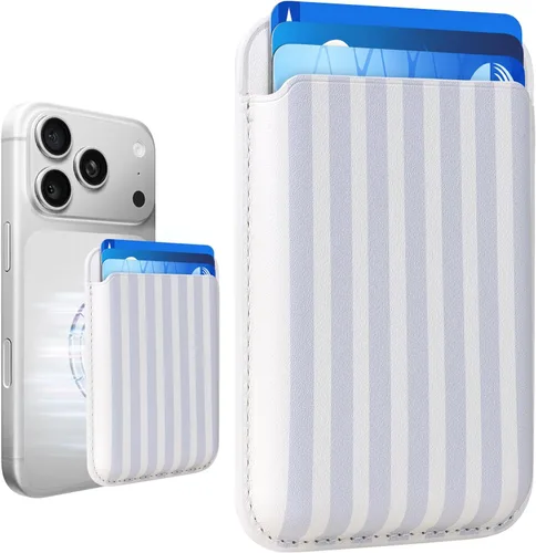 Vista 27 de Cartera de cuero Mag-Safe RFID magnética más resistente para la serie iPhone 17, accesorios Mag-Safe que se adhieren a la serie de iPhone Verde claro