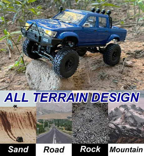 Vista 5 de WPLDEWAN RC Rock Crawler WPL C64-1 RC Truck 4x4 Off Road Pickup