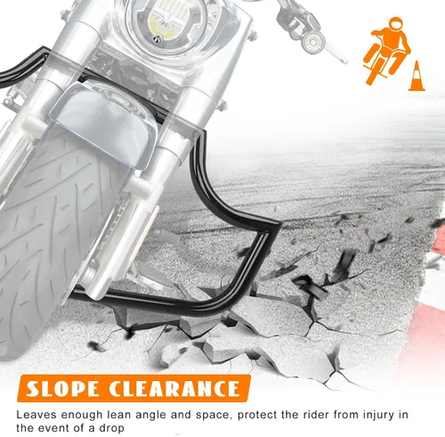 Vista 4 de protector para motor, barras de choque Highway delanteras para Softail Standard, Slim, Sport Glide, Street Bob, Fat Boy, Fat Bob, Low Rider