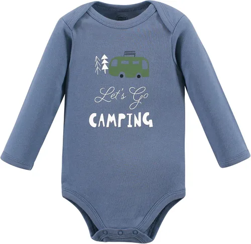 Vista 2 de Luvable Friends unisex-baby Cotton Long-sleeve Bodysuits