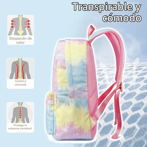 Vista 4 de Roffatide Anime Cinnamoroll Print Casual Mochila Big Ear Dog Laptop Mochila