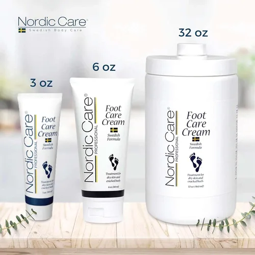 Vista 6 de Nordic Care Crema para el cuidado de los pies, crema de reparación intensiva para pies con urea y aceite de eucalipto para talones agrietados