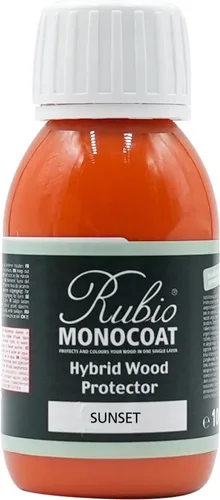 Vista 26 de Rubio Monocoat Protector de madera híbrido de 300 pies cuadrados - Chocolate Acabado de aceite de madera exterior, color y protección UV
