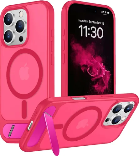 Vista 173 de Funda para iPhone 11 con compatibilidad magnética, [Soporte invisible incorporado][Compatible con MagSafe]
