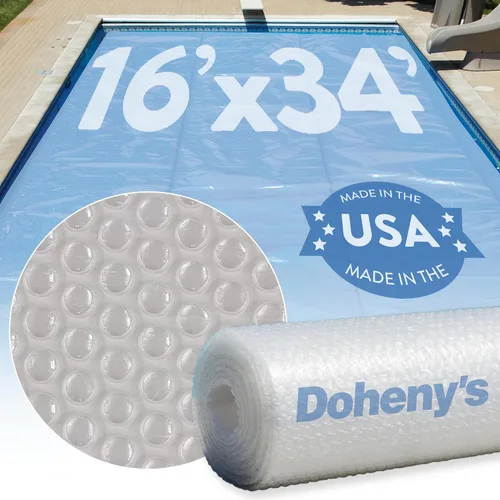 Vista 21 de Doheny's Clear-Tek - Cubierta solar de micro burbujas para piscinas enterradas Aumenta la absorción de energía solar, retiene el calor, reduce
