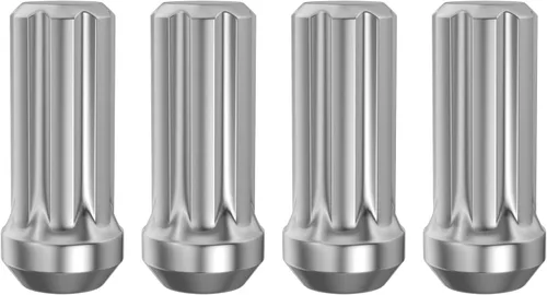 Vista 14 de MIKKUPPA 20 tuercas de llanta 9/16-18 – Reemplazo para Ram 1500 1994-2011, Dodge Dakota 2005-2010, rueda Durango 2004-2009, negro 7 estriado