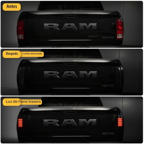 Vista 2 de Luces traseras LED para Dodge RAM 1500 2009-2018/2500 3500 Luz trasera LED