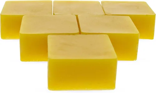 Vista 2 de Juego de 6 ceras de abeja cuadradas con triple filtro amarillo de 2.4 onzas