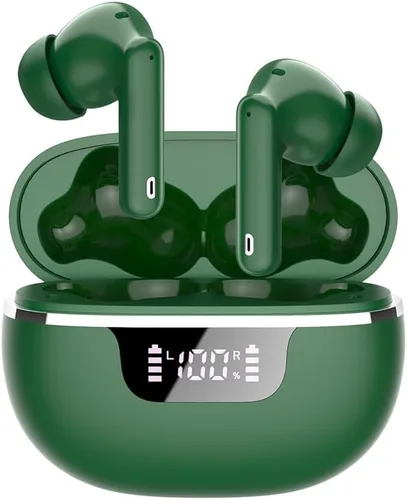 Vista 16 de Jxrev Auriculares inalámbricos mejorados 2026, auriculares Bluetooth 5.4 de 50 horas de reproducción con 4 micrófonos ENC con cancelación de ruido
