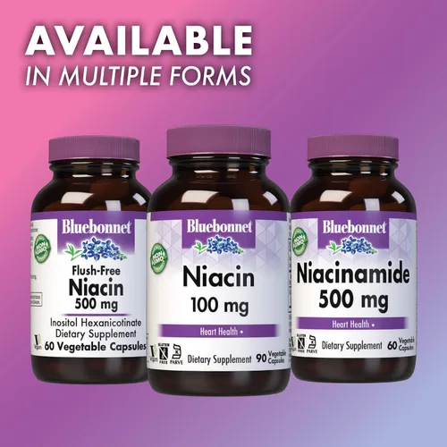 Vista 7 de Bluebonnet Niacina 100 mg cápsulas vegetales, 90 unidades ('743715004597)