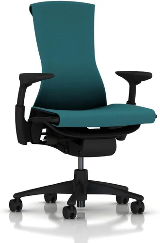 Vista 7 de Herman Miller Embody Silla Ergonómica de Oficina Brazos Totalmente Ajustables y Ruedas para Alfombra Negro Balance