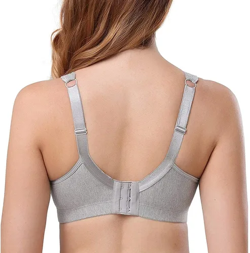 Vista 3 de TELIMUSSTO Sujetador de encaje de algodón suave de talla grande para mujer, cobertura completa, sin varillas, sin relleno