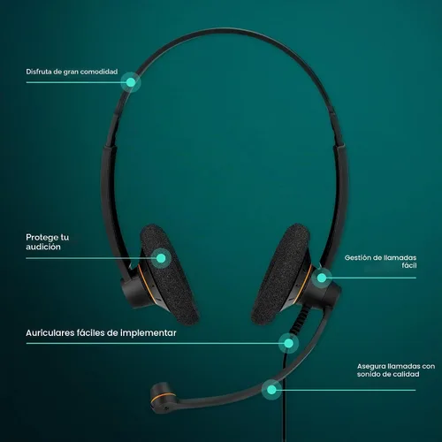 Vista 4 de EPOS Sennheiser Consumer Audio SC 60 USB ML (504547) - Auriculares empresariales de doble cara Para Skype Empresarial con sonido HD, micrófono