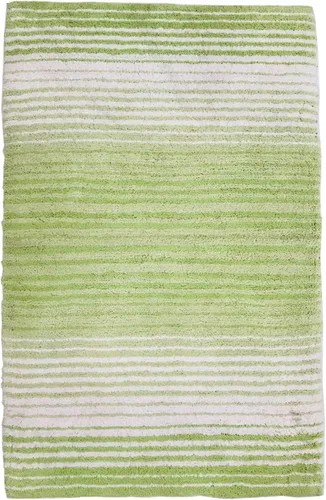 Vista 35 de Home Weavers Gradation Collection - Alfombra de baño 100% algodón, suave y absorbente, antideslizante, lavable a máquina, rectangular, 17 x 24 Beige