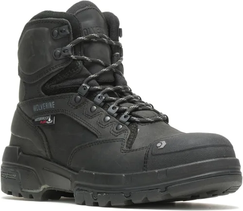 Vista 2 de Wolverine Legend zapatos de trabajo impermeables con puntera de composite, 6 pulgadas, para hombre