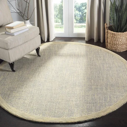 Vista 12 de SAFAVIEH Abstract Collection - Alfombra decorativa, 2 x 3 pies, marrón y marfil, lana hecha a mano, ideal para zonas de alto tráfico en entrada