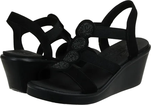 Vista 3 de Skechers Cali Rumble On - Sandalias de cuña Camp Glam para mujer