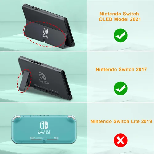 Vista 2 de Fintie Funda de transporte para Nintendo Switch OLED modelo 2021Switch 2017, a prueba de golpes funda protectora rígida bolsa de viaje con 10