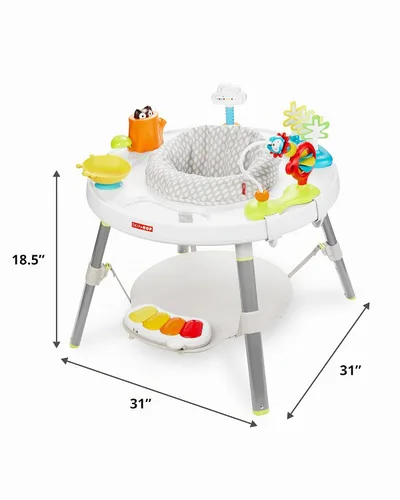 Vista 8 de Centro de actividades Skip Hop para bebés, con tres estaciones, multifunción, para niños de 4 meses