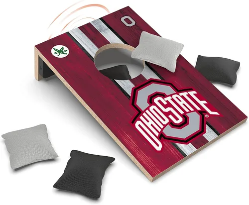 Vista 17 de SOAR Juego de Cornhole de mesa NCAA y altavoz Bluetooth