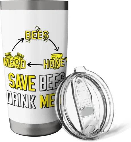 Vista 5 de Bees Honey Mead - Mead Making Brew Mead Stainless Steel Insulated Tumbler