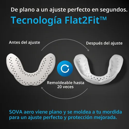 Vista 3 de SOVA Night Guard SOVA AERO 1.6mm Night Guard Custom-Fit Dental Botter Guard, Sólo guardia de la boca