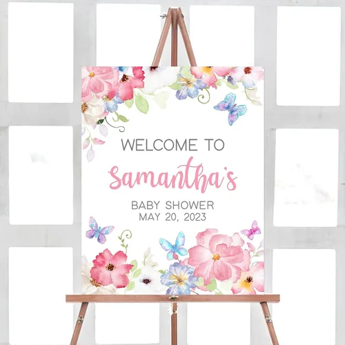 Vista 16 de Letrero de bienvenida para baby shower, personalizado, tema de dinosaurio para eclosionar, varios tamaños