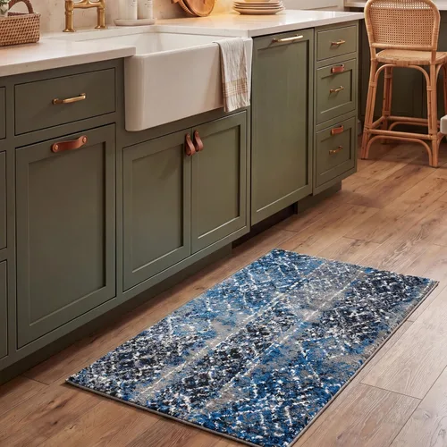 Vista 27 de SAFAVIEH Alfombra de área 8x10 - Colección Adirondack - Grande - Negro y plateado, diseño marroquí bohemio, no suelta pelusa y fácil de limpiar