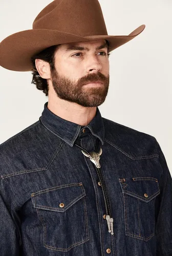 Vista 189 de Jeilwiy Corbata de bolo para hombre, corbata de vaquero occidental, collar de corbata de bolo dorado, corbata de cuero, corbata de Halloween