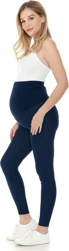 Vista 7 de Leggings Depot Jeans de maternidad para mujer con bolsillos, cómodos, elásticos, pantalones de mezclilla para embarazo