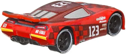 Vista 4 de Disney Cars Mattel 1:55 Diecast - Paquete de 2 unidades de cera brillante de próxima generación Conrad Camber & No Stall Jonas Carvers