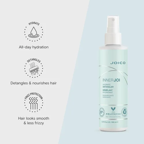 Vista 4 de Joico InnerJoi Hydrate Detangler For Dry Tangled Hair Sulfate & Paraben Free Naturally-Derived Vegan Formula