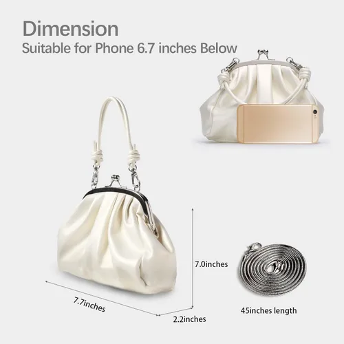 Vista 5 de Lostars Evening Clutch Purses for Women Clutch Evening Bag for Wedding and Party